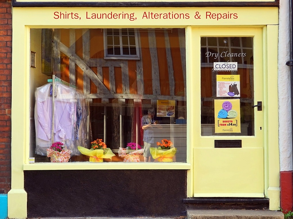 photo of dry cleaners